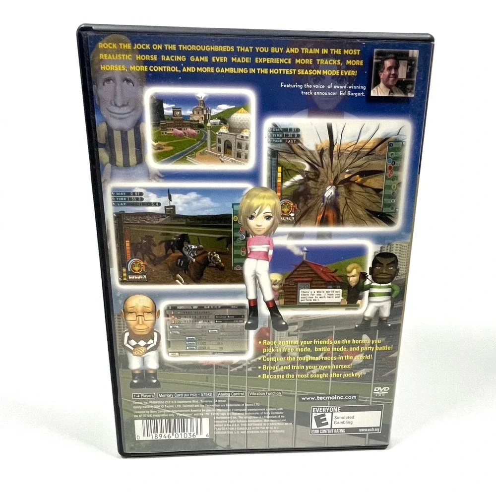 Gallop Racer 2004 PS2 Complete CIB Tested Horse Racing Game Tecmo simulation